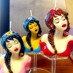 Woman Scented & Painted Candle